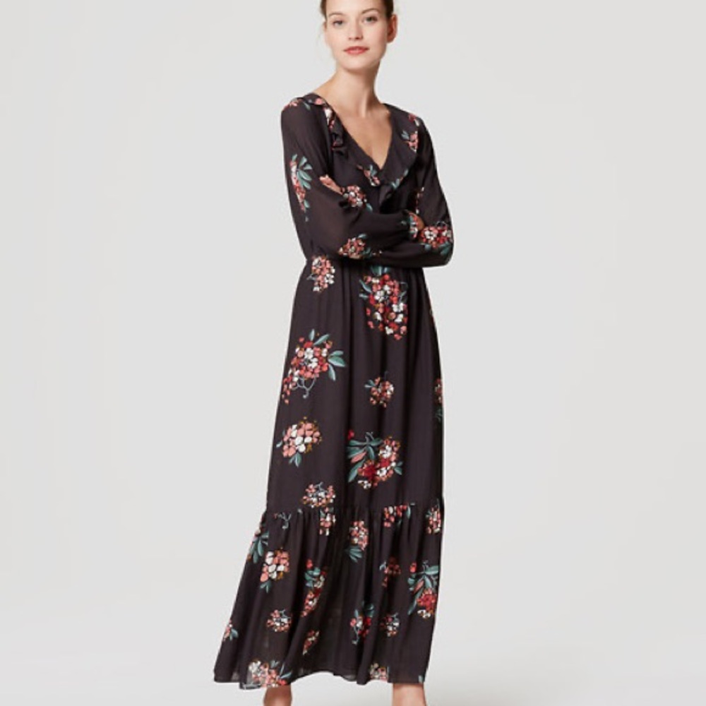 Beautiful Fall Loft maxi dress